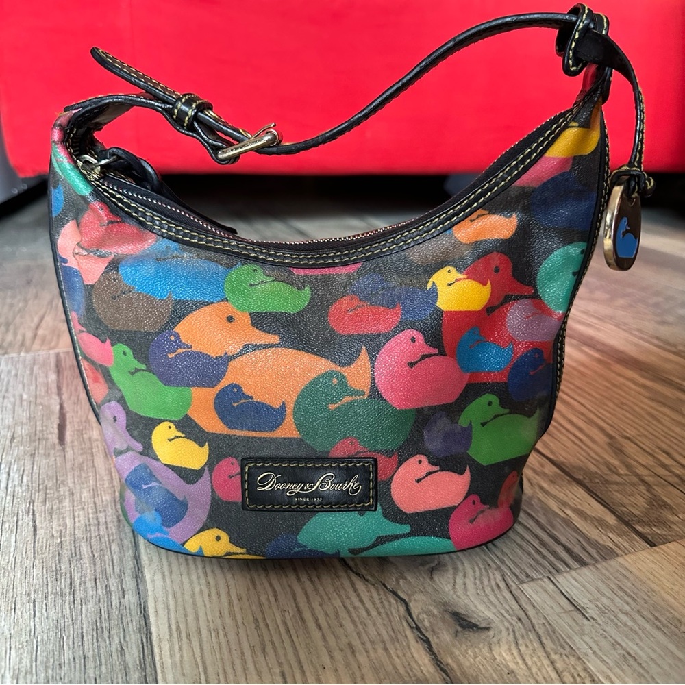 Y2K Mini Bag Dooney & Bourke Multicolor Duck Print Bag